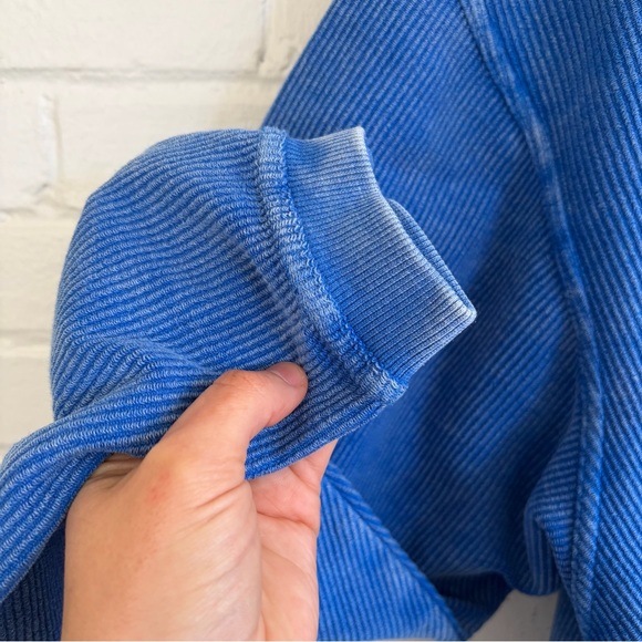 Chicka-D Original Corded Crewneck 'NASH' Sweatshirt in Blue, SZ XL NWT - Picture 4 of 6